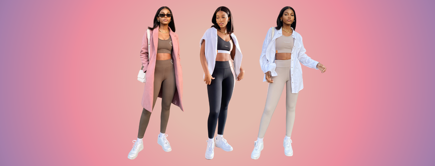 three activewear looks, activewear style, athleisure style, fashion, the suite, the suite edit, brutal fruit