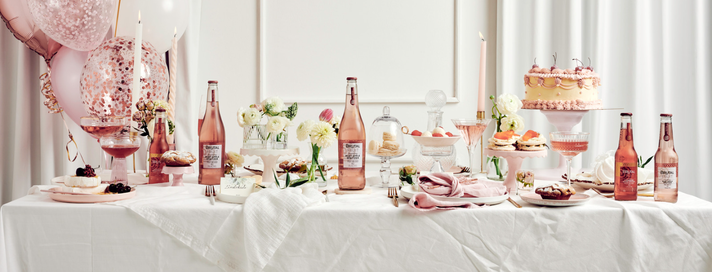 pink and white bridal shower table spread, bridal shower, bridesmaid, bridal shower inspiration, the suite, the suite edit, you belong here, brutal fruit