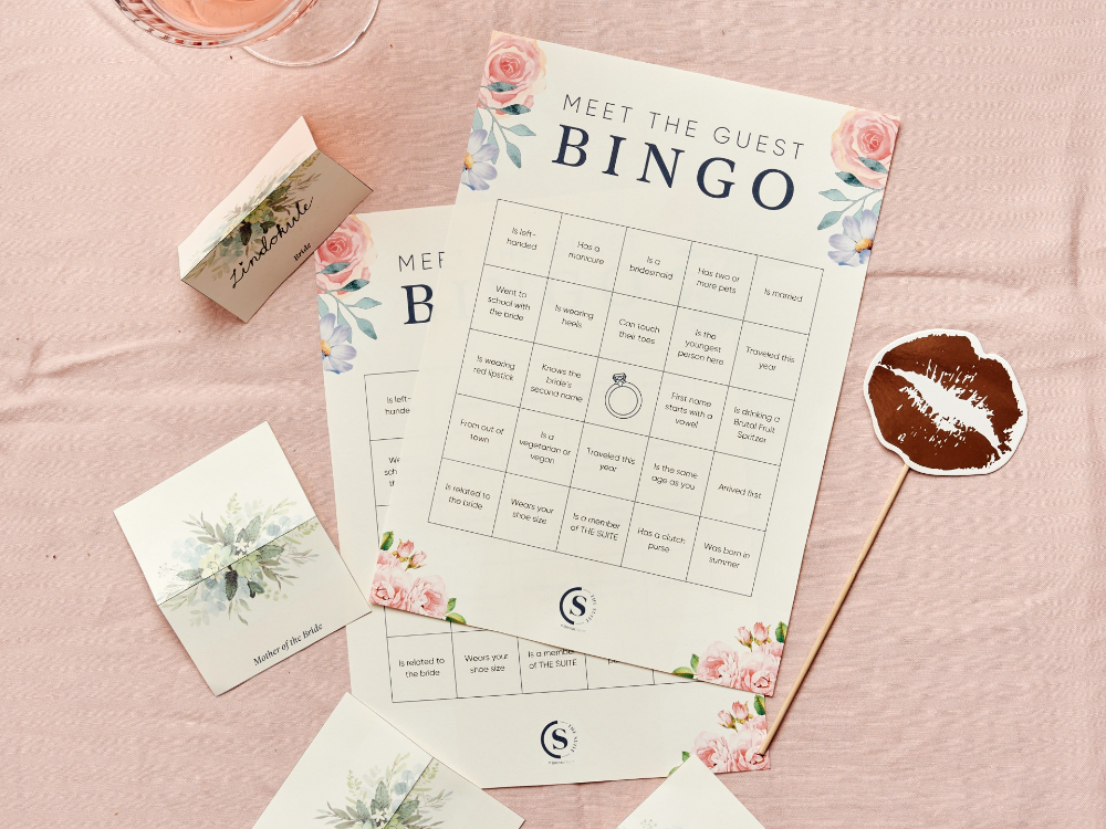 bingo, bingo template, party game, bridal shower, bridesmaid, brutal fruit, the suite, the suite edit, you belong here