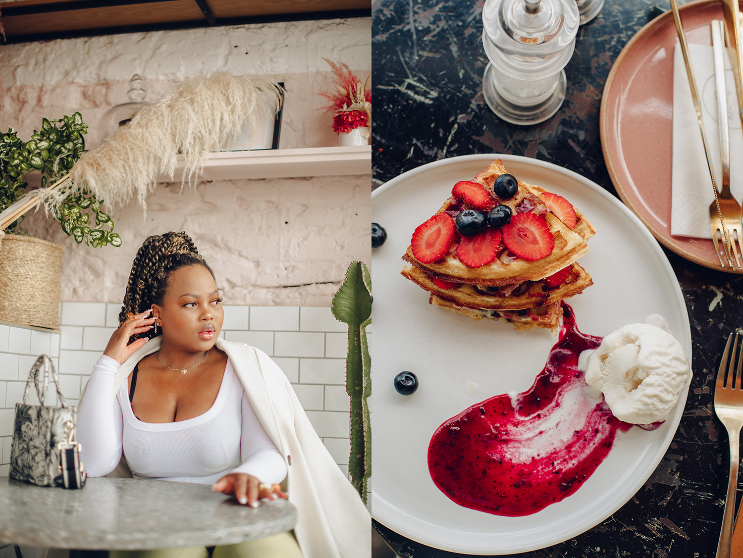 Lwandile Makhaza, lifestyle, influencer, lifestyle influencer, style influencer, south africa, food, drinks, party, johannesburg, joburg, the suite, the suite edit, brutal fruit, thefruitychapters, breakfast, breakfast spots, pancakes, food