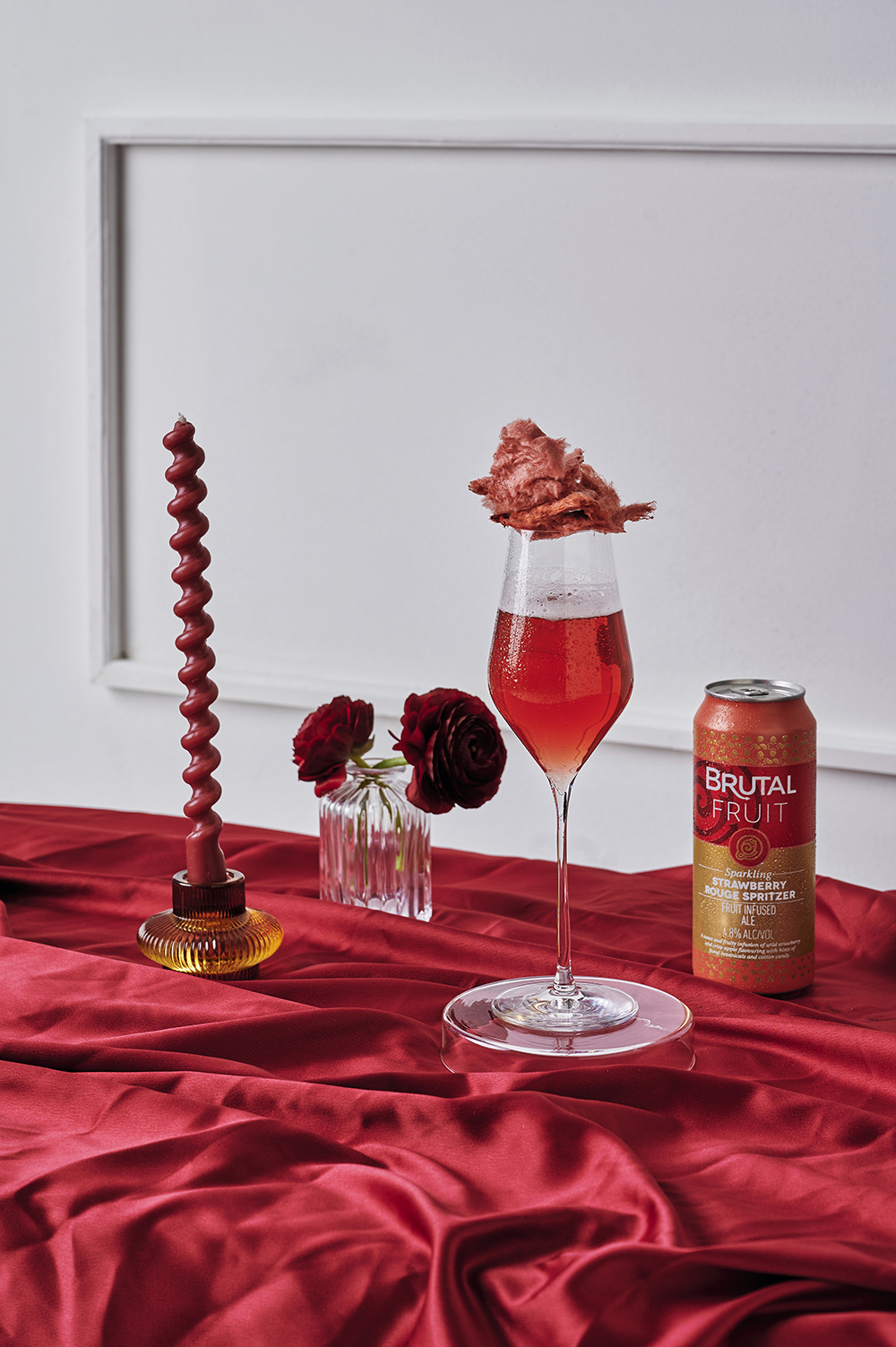 brutal fruit spritzer, table with pink drinks, table decor, garnish, drinks garnish, spritzer garnish, entertaining, the suite, the suite edit